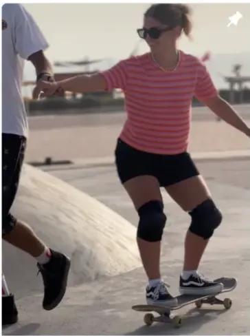Skater riding at the skatepark on the Casa Skate Club Instagram