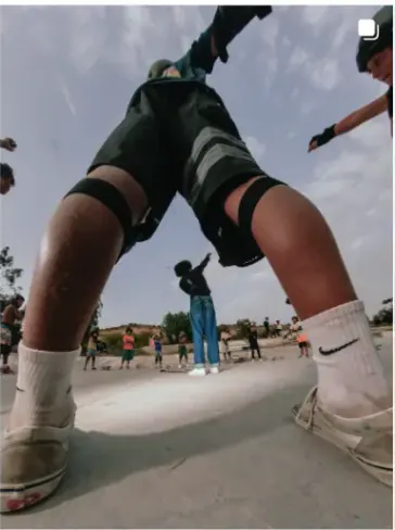 Low-angle skate session shot from the Casa Skate Club Instagram